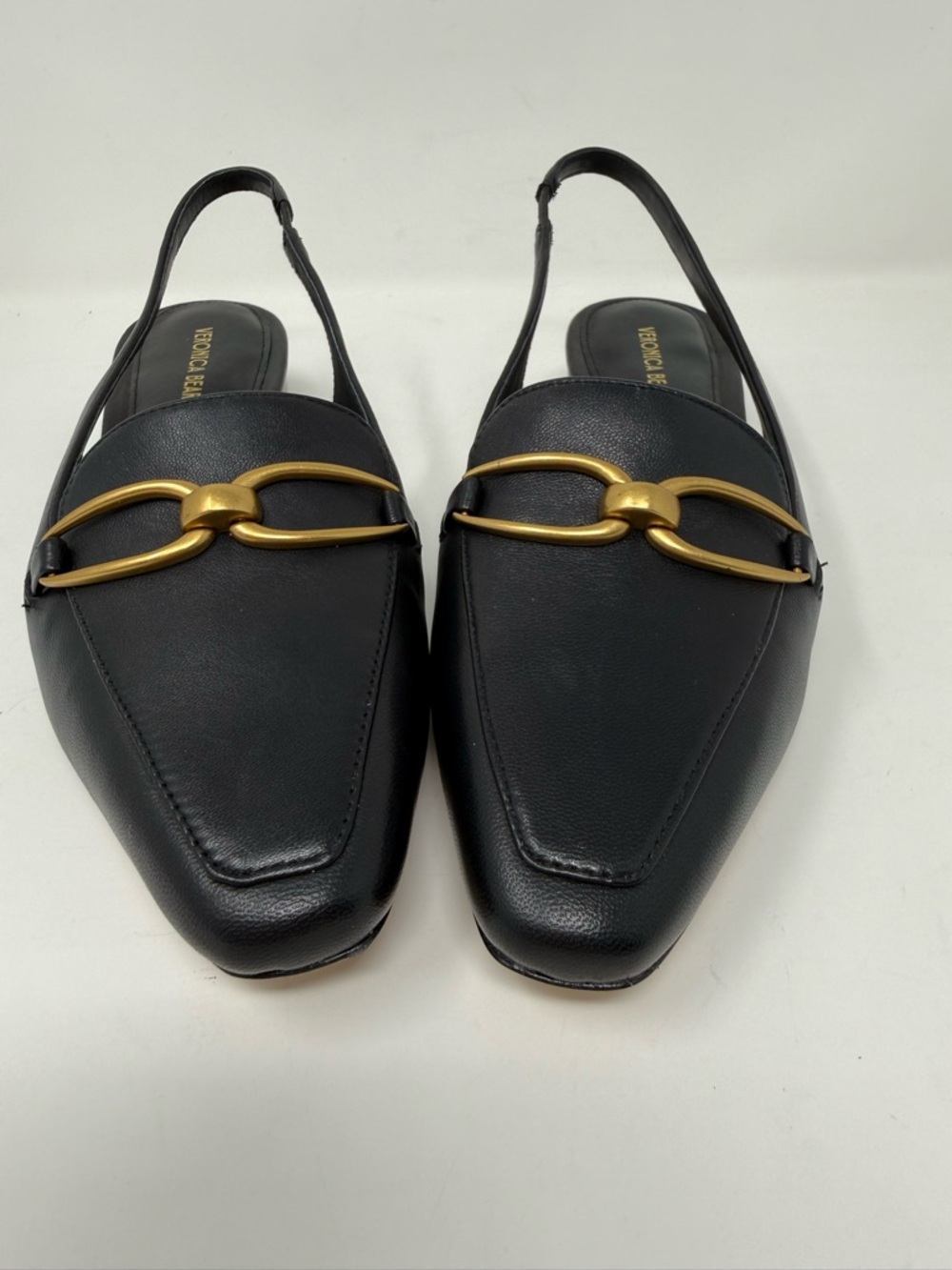 New Veronica Beard Casie Slingback Pump Black Leather Sz 6 - Picture 10 of 13